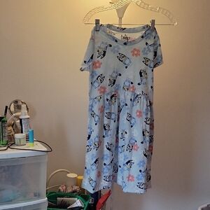Bluey Kids Dress with Penguin Print